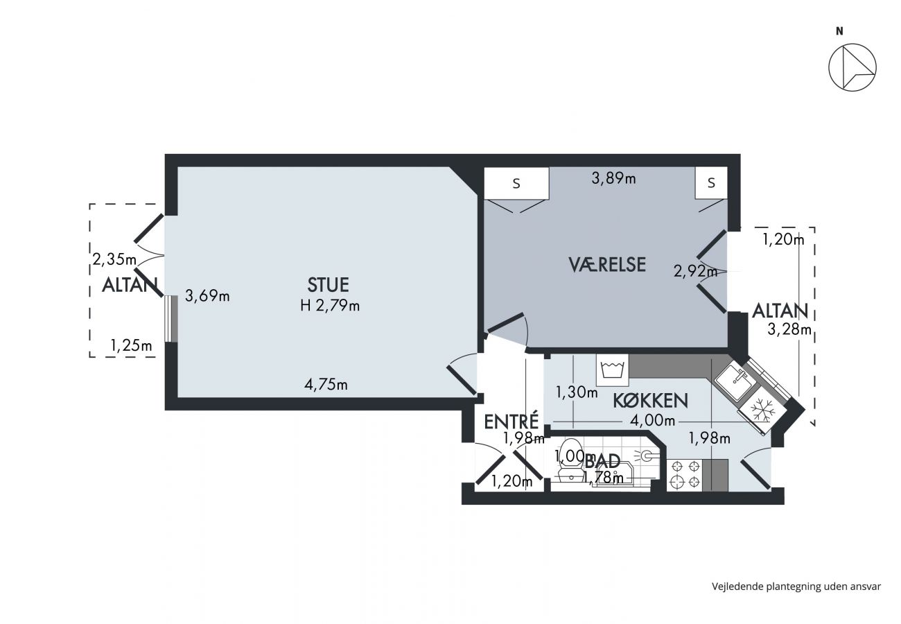 Ferielejlighed i København - aday - Authentic flat in inner Copenhagen