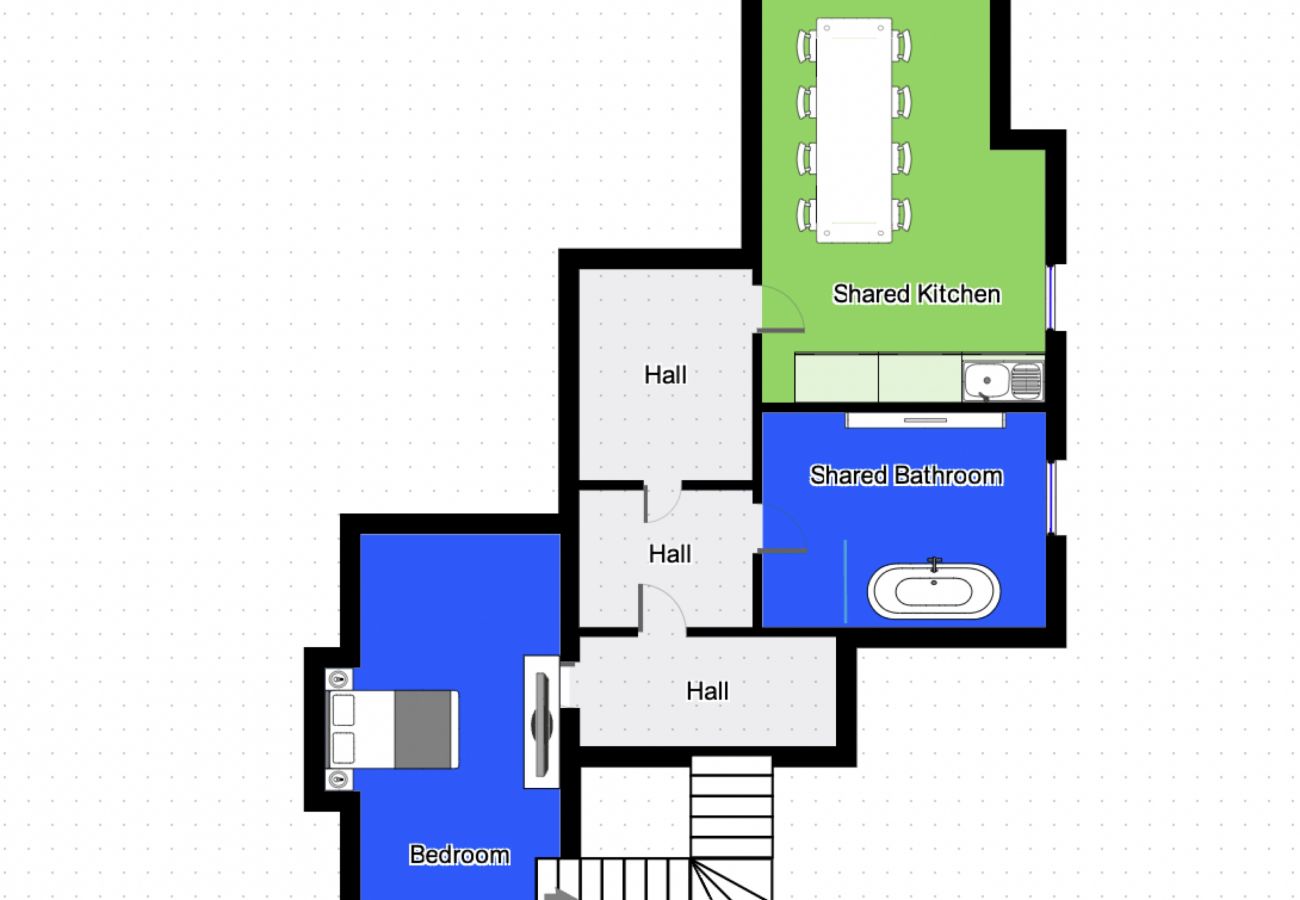 Leje pr. værelse i Frederikshavn - aday - Frederikshavn City Center - Room 5